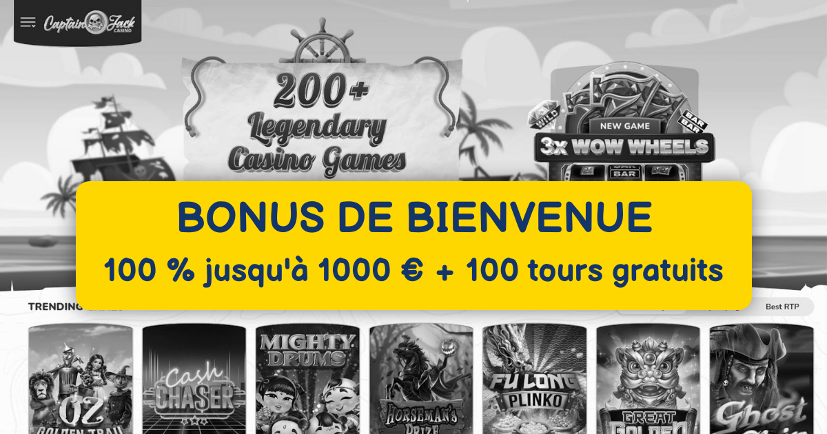 Captain Jack Casino : Meilleures Machines à Sous en Ligne